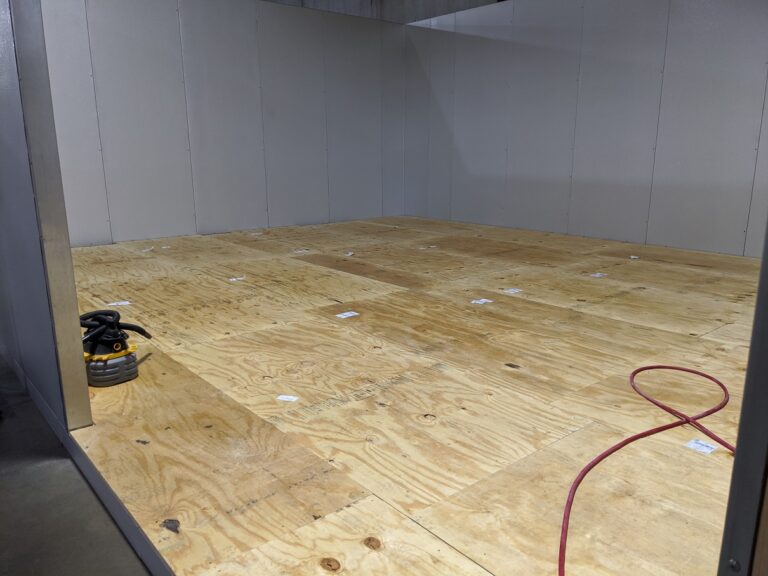 Subfloor installed